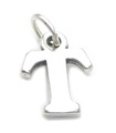 Lettre T Initiale en argent sterling .925 x 1 Pendentif lettres charms