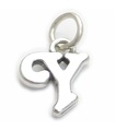 Script Letter Y Initial Sterling Silber Charm .925 x 1 Buchstaben Charms