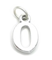 Nummer 0 Zero Sterling Silber Charm .925 x 1 Numbers Charms Anhänger