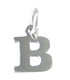 Letter B Initial sterling silver charm .925 x 1 Letters charms Style 6
