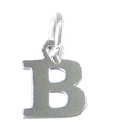 Bokstav B Initial sterling silver charm .925 x 1 Bokstäver berlocker Stil 6