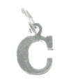 Charm Letra C Inicial en plata de primera ley .925 x 1 Charms Letras Estilo 6