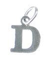 Lettera D iniziale charm in argento sterling .925 x 1 Lettere charms Style 6