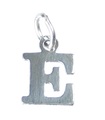 Lettera E Charm iniziale in argento sterling .925 x 1 Charms con lettere Style 6