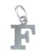 Letter F Initial sterling silver charm .925 x 1 Letters charms Style 6