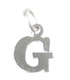 Letter G Initial sterling silver charm .925 x 1 Letters charms Style 6