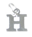 Buchstabe H Initial Sterling Silber Charm .925 x 1 Buchstaben Charms Stil 6