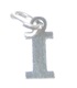 Letter I Initial sterling silver charm .925 x 1 Letters charms Style 6