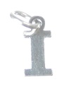 Lettera I Charm iniziale in argento sterling .925 x 1 Lettere charms Style 6