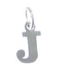 Letter J Initial sterling silver charm .925 x 1 Letters charms Style 6