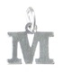 Letter M Eerste sterling zilveren bedel .925 x 1 Letters bedels stijl 6