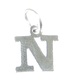 Letter N Initial sterling silver charm .925 x 1 Letters charms Style 6