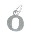 Letter O Initial sterling silver charm .925 x 1 Bokstäver charms Style 6