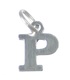 Letter P Initial sterling silver charm .925 x 1 Letters charms Style 6
