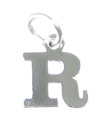 Bokstav R Initial sterling silver berlock .925 x 1 Bokstäver berlocker Stil 6