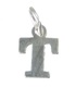 Letter T Initial sterling silver charm .925 x 1 Letters charms Style 6