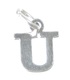 Letter U Initial sterling silver charm .925 x 1 Letters charms Style 6