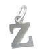 Letter Z Initial sterling silver charm .925 x 1 Letters charms Style 6