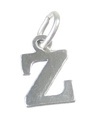 Lettera Z Charm iniziale in argento sterling .925 x 1 Lettere charms Style 6