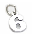 Nummer 6 Six Sterling Silber Charm .925 x 1 Numbers Charms Style 6