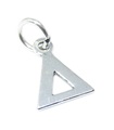 Delta Grieks alfabet sterling zilveren bedel .925 x 1 Letter Symbolen bedels