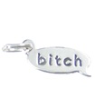 Cagna charm in argento sterling .925 x 1 Bitches Dogs Dog charms