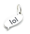 LOL Laugh Out Hög textchatt i sterling silver charm .925 x 1 sms