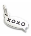 XOXO txt chat breloque en argent sterling .925 x 1 breloques câlins et bisous