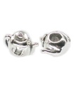 Teekanne Perle Sterling Silber Charm x 1 Teekannen Perlen