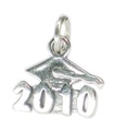 2010 Mortarboard Graduation silver strlng charm .925 x1 Graduate charms