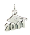 2011 Birrete Graduacion plata strlng charm .925 x1 Graduacion charms