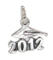 2012 Graduation Mortarboard strlng srebrny charms.925 x1 Graduation charms