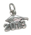 2013 Graduation Mortarboard strlng silberner Charm .925 x1 Graduate Charms