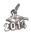 2014 Graduation Mortarboard strlng zilveren charme .925 x1 Graduate Charms