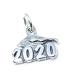 Ciondolo in argento sterling per laurea 2020 .925 Charms laureato