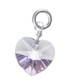 June Birthstone Crystal sterling silver charm .925 x 1 Birthstones