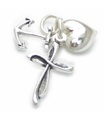 Faith Hope and Charity sterling silver charm .925 x 1 Care charms