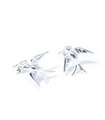 TINY Swallow sterling silver stud earrings .925 x 1 pair bird studs