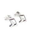 TINY Music Note Sterling Silber Ohrstecker .925 x 1 Paar Ohrstecker