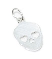 Charm de plata de ley con calavera .925 x 1 Charms de Halloween y calaveras