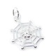 Spider on Web Kleiner Sterling Silber Charm .925 x 1 Spiders Charms