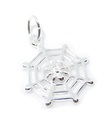 Spider on Web Small charm i sterling silver .925 x 1 Spindlar