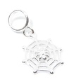 Spider on Web baumeln Perle Sterling Silber Charm .925 x 1 Spinnen