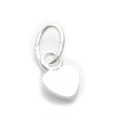 Apx 4mm TINY MICRO Heart charm en argent sterling .925 x 1 Hearts charms