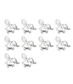 Pack of 10 Elephants small sterling silver charms .925 elephant