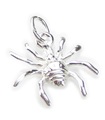 Spider TINY charm i sterling silver .925 x 1 Arachnids & Spiders berlocker