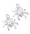 Pack de 2 breloques araignées en argent sterling TINY .925 breloques araignées