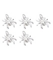 Pack de 5 breloques araignées en argent sterling TINY .925 breloques araignées