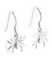 Spider TINY sterling zilveren haak oorbellen .925 x 1 paar druppels