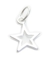 Charm pequeño estrella de plata esterlina .925 x 1 estrellas Charms especiales